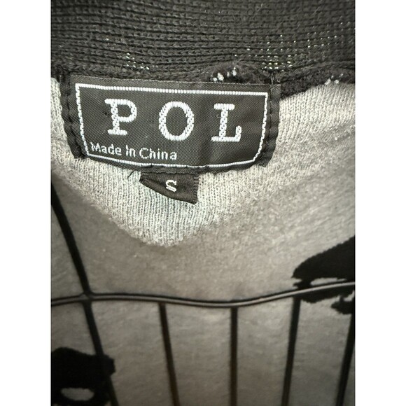 POL black SKULL cardigan Sweater - size S- RockaBilly goth Rocker biker Chic - Picture 4 of 4